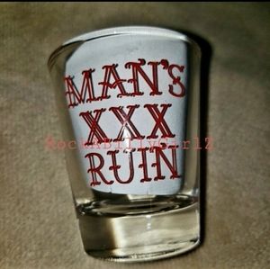 Sourpuss Red Man's XXX Ruin Tattoo Flash 1 of 3 Limited Edition 2oz Shot Glasses